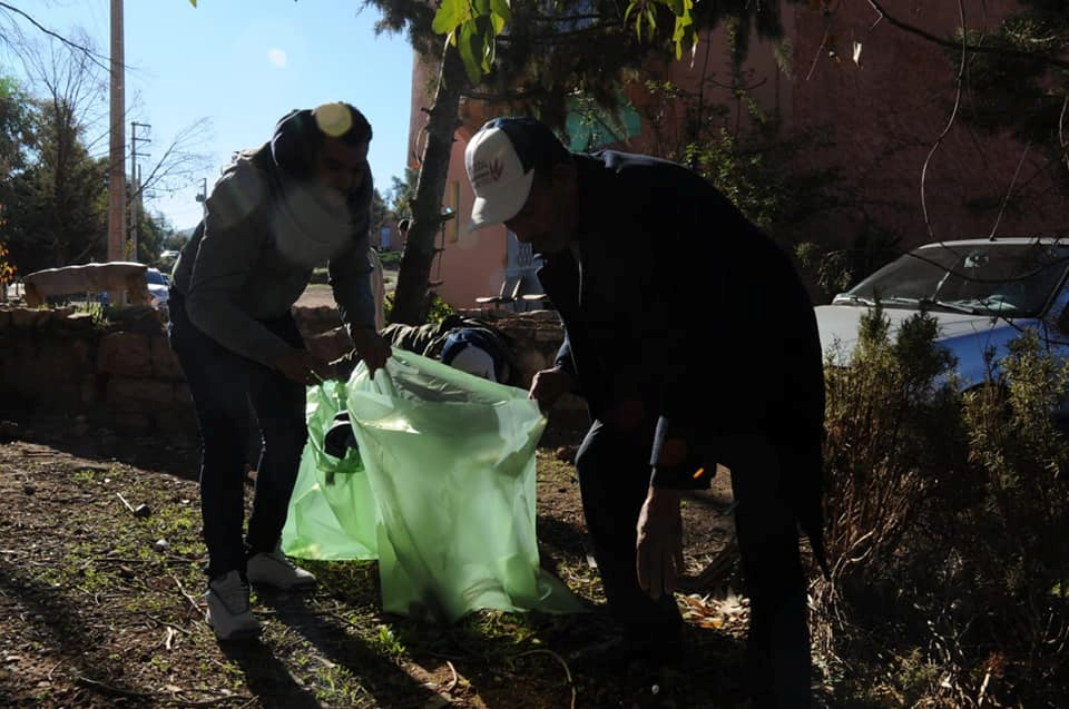 Mountain development strategy is our concern Garbage collection and cleanup campaign