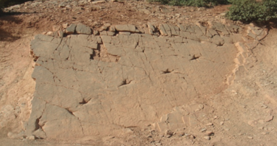 Empreintes de pas de dinosaures, Ait Blal